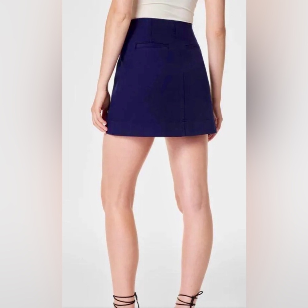 SPANX Stretch Mini Skirt - Lapis Blue Size Large